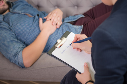 At the psychotherapist